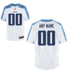 Mens Tennessee Titans Nike White Custom Elite Jersey
