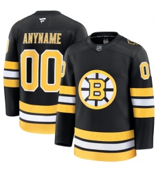 Men's Boston Bruins Active Player Custom Black 2025 Home Stitched Hockey Jersey