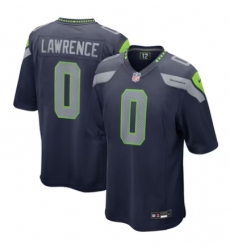 Men's Seattle Seahawks #0 DeMarcus Lawrence Nike College Navy Team Game Jersey