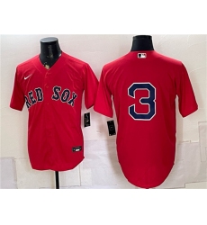 Men's Boston Red Sox #3 Ceddanne Rafaela Red Cool Base Stitched Baseball Jersey