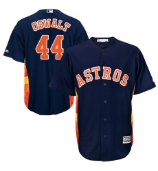 Men's Majestic Houston Astros #44 Roy Oswalt Replica Navy Blue Alternate Cool Base MLB Jersey