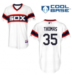 Men's Majestic Chicago White Sox #35 Frank Thomas White Alternate Flex Base Authentic Collection MLB Jersey
