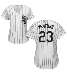 Women's Majestic Chicago White Sox #23 Robin Ventura Authentic White Home Cool Base MLB Jersey