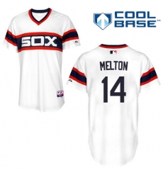 Men's Majestic Chicago White Sox #14 Bill Melton White Alternate Flex Base Authentic Collection MLB Jersey