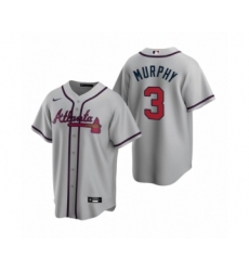 Men's Atlanta Braves #3 Dale Murphy Nike Gray 2020 Replica Road Jersey