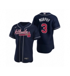 Men's Atlanta Braves #3 Dale Murphy Nike Navy Authentic 2020 Alternate Jersey