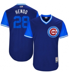 Men's Majestic Chicago Cubs #28 Kyle Hendricks 