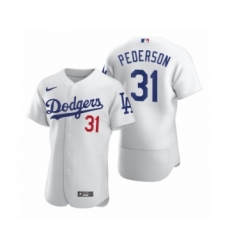 Men's Los Angeles Dodgers #31 Joc Pederson Nike White 2020 Authentic Jersey