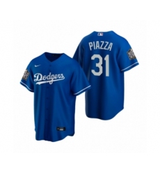Men's Los Angeles Dodgers #31 Mike Piazza Royal 2020 World Series Replica Jersey