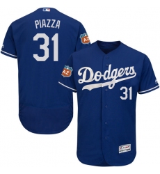 Men's Majestic Los Angeles Dodgers #31 Mike Piazza Royal Blue Flexbase Authentic Collection MLB Jersey
