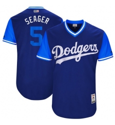 Men's Majestic Los Angeles Dodgers #5 Corey Seager 