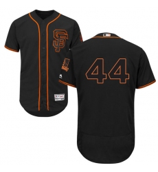 Men's Majestic San Francisco Giants #44 Willie McCovey Black Alternate Flex Base Authentic Collection MLB Jersey