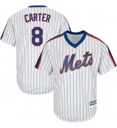 Youth Majestic New York Mets #8 Gary Carter Replica White Alternate Cool Base MLB Jersey