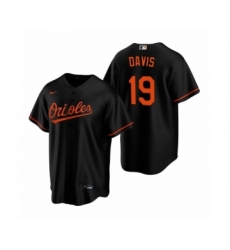 Women's Baltimore Orioles #19 Chris Davis Nike Black Replica Alternate Jersey