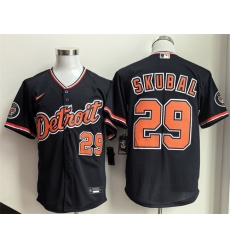 Men's Detroit Tigers #29 Tarik Skubal 2026 Navy Alternate Stitched Baseball Jersey