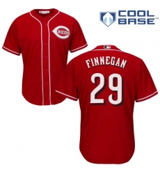 Men's Majestic Cincinnati Reds #29 Brandon Finnegan Replica Red Alternate Cool Base MLB Jersey