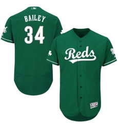 Men's Majestic Cincinnati Reds #34 Homer Bailey Green Celtic Flexbase Authentic Collection MLB Jersey