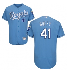 Men's Majestic Kansas City Royals #41 Danny Duffy Light Blue Flexbase Authentic Collection MLB Jersey