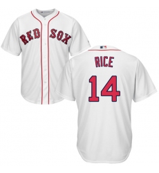 Youth Majestic Boston Red Sox #14 Jim Rice Authentic White Home Cool Base MLB Jersey
