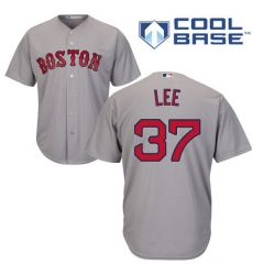 Youth Majestic Boston Red Sox #37 Bill Lee Authentic Grey Road Cool Base MLB Jersey