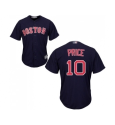 Men's Boston Red Sox #10 David Price Replica Navy Blue Alternate Road Cool Base Baseball Jersey