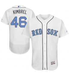 Men's Majestic Boston Red Sox #46 Craig Kimbrel Authentic White 2016 Father's Day Fashion Flex Base MLB Jersey