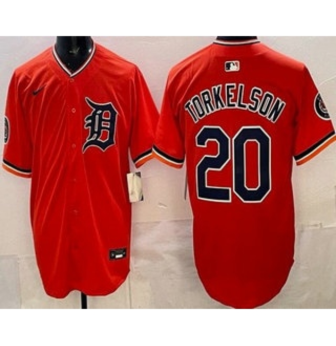 Men's Detroit Tigers #20 Spencer Torkelson Orange Limited Jersey