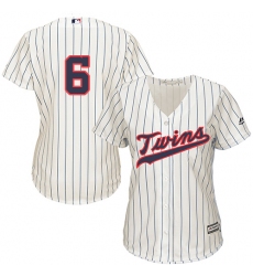 Women's Majestic Minnesota Twins #6 Tony Oliva Replica Cream Alternate Cool Base MLB Jersey