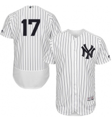 Men's Majestic New York Yankees #17 Matt Holliday White/Navy Flexbase Authentic Collection MLB Jersey