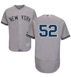 Men's Majestic New York Yankees #52 C.C. Sabathia Grey Road Flex Base Authentic Collection MLB Jersey