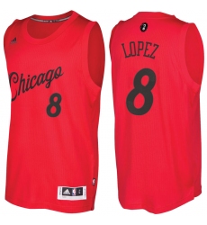 Men's Chicago Bulls #8 Robin Lopez Red 2016-2017 Christmas Day NBA Swingman Jersey