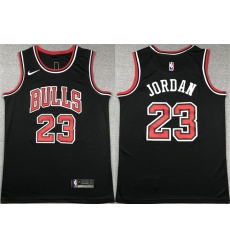 Men's Chicago Bulls #23 Michael Jordan Black Stitched Basketball Jersey