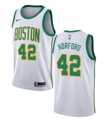 Youth Nike Boston Celtics #42 Al Horford Swingman White NBA Jersey - City Edition