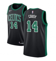 Men's Adidas Boston Celtics #14 Bob Cousy Swingman Black NBA Jersey - Statement Edition