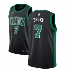 Men's Adidas Boston Celtics #7 Jaylen Brown Authentic Black NBA Jersey - Statement Edition