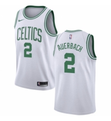 Men's Nike Boston Celtics #2 Red Auerbach Authentic White NBA Jersey - Association Edition