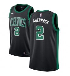 Women's Adidas Boston Celtics #2 Red Auerbach Swingman Black NBA Jersey - Statement Edition