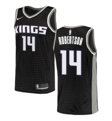 Men's Nike Sacramento Kings #14 Oscar Robertson Swingman Black NBA Jersey Statement Edition