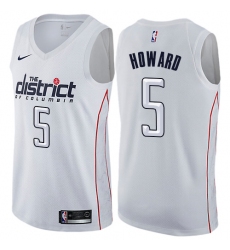 Men's Nike Washington Wizards #5 Juwan Howard Swingman White NBA Jersey - City Edition