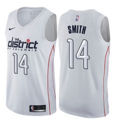 Men's Nike Washington Wizards #14 Jason Smith Swingman White NBA Jersey - City Edition