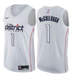 Men's Nike Washington Wizards #1 Chris McCullough Swingman White NBA Jersey - City Edition