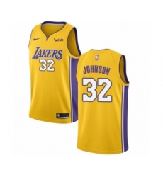 Youth Los Angeles Lakers #32 Magic Johnson Swingman Gold Home Basketball Jersey - Icon Edition