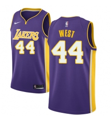 Women's Nike Los Angeles Lakers #44 Jerry West Swingman Purple NBA Jersey - Statement Edition