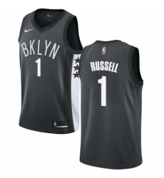 Youth Nike Brooklyn Nets #1 D'Angelo Russell Authentic Gray NBA Jersey Statement Edition