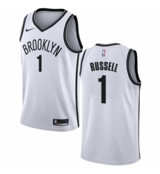 Youth Nike Brooklyn Nets #1 D'Angelo Russell Swingman White NBA Jersey - Association Edition