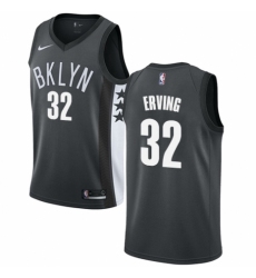 Women's Nike Brooklyn Nets #32 Julius Erving Authentic Gray NBA Jersey Statement Edition