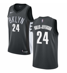 Women's Nike Brooklyn Nets #24 Rondae Hollis-Jefferson Swingman Gray NBA Jersey Statement Edition