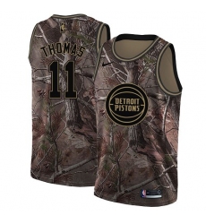 Youth Nike Detroit Pistons #11 Isiah Thomas Swingman Camo Realtree Collection NBA Jersey