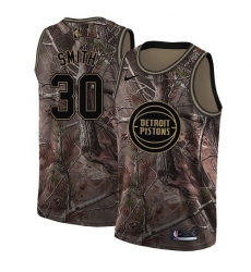 Youth Nike Detroit Pistons #30 Joe Smith Swingman Camo Realtree Collection NBA Jersey