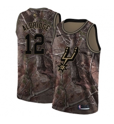 Women's Nike San Antonio Spurs #12 LaMarcus Aldridge Swingman Camo Realtree Collection NBA Jersey